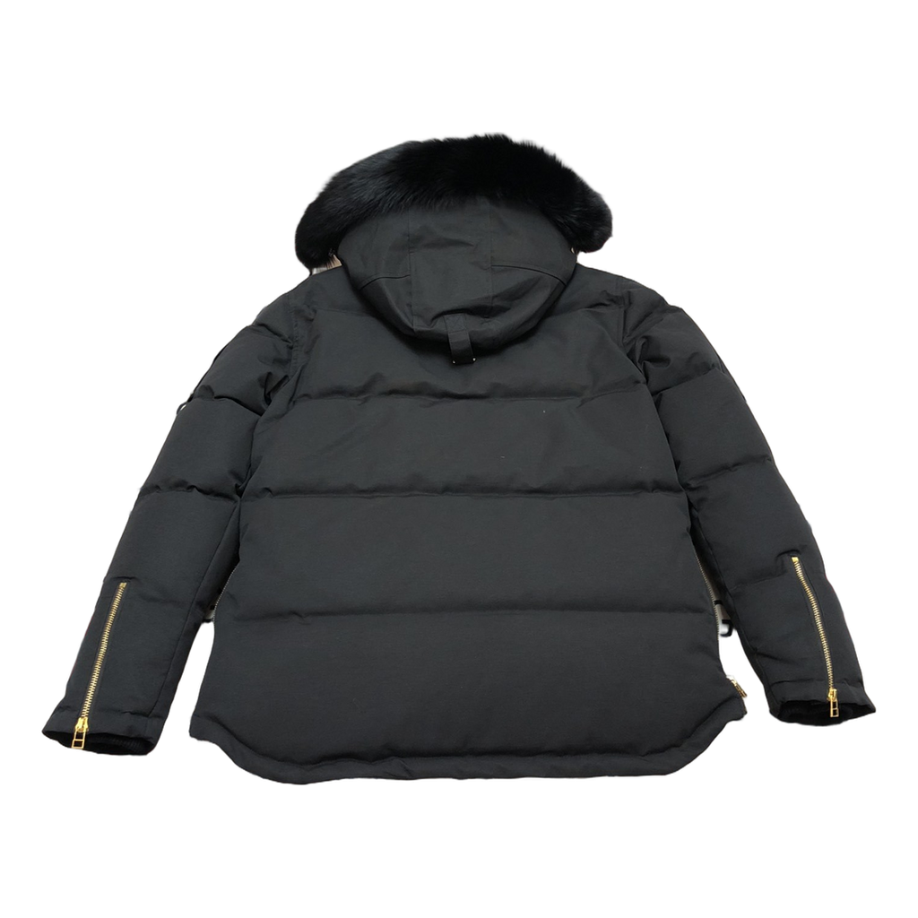Moose Knuckles Gold 3Q Fur-Trim Puffer Jacket – Black | Canadian Down | Extreme Cold