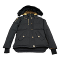 Moose Knuckles Gold 3Q Fur-Trim Hooded Puffer Jacket – Black | Canadian Down | Extreme Cold