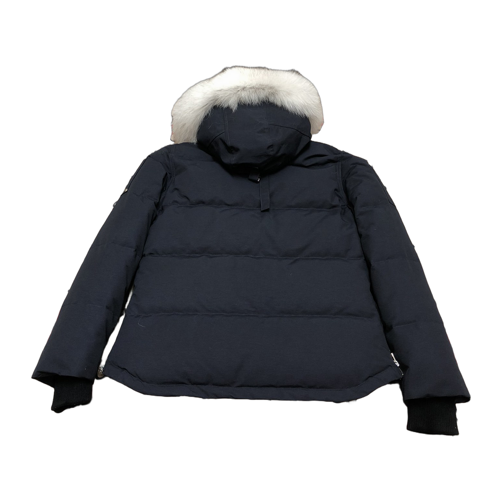 Moose Knuckles Women's Original Shearling-Trim 3Q Jacket – Navy | Canadian Down | Extreme Cold