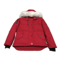 Moose Knuckles Women's Original Shearling-Trim 3Q Jacket – Red | Canadian Down | Extreme Cold