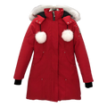 Moose Knuckles Stirling Pom-Pom Parka – White Fur Trim | Canadian Down | Extreme Cold
