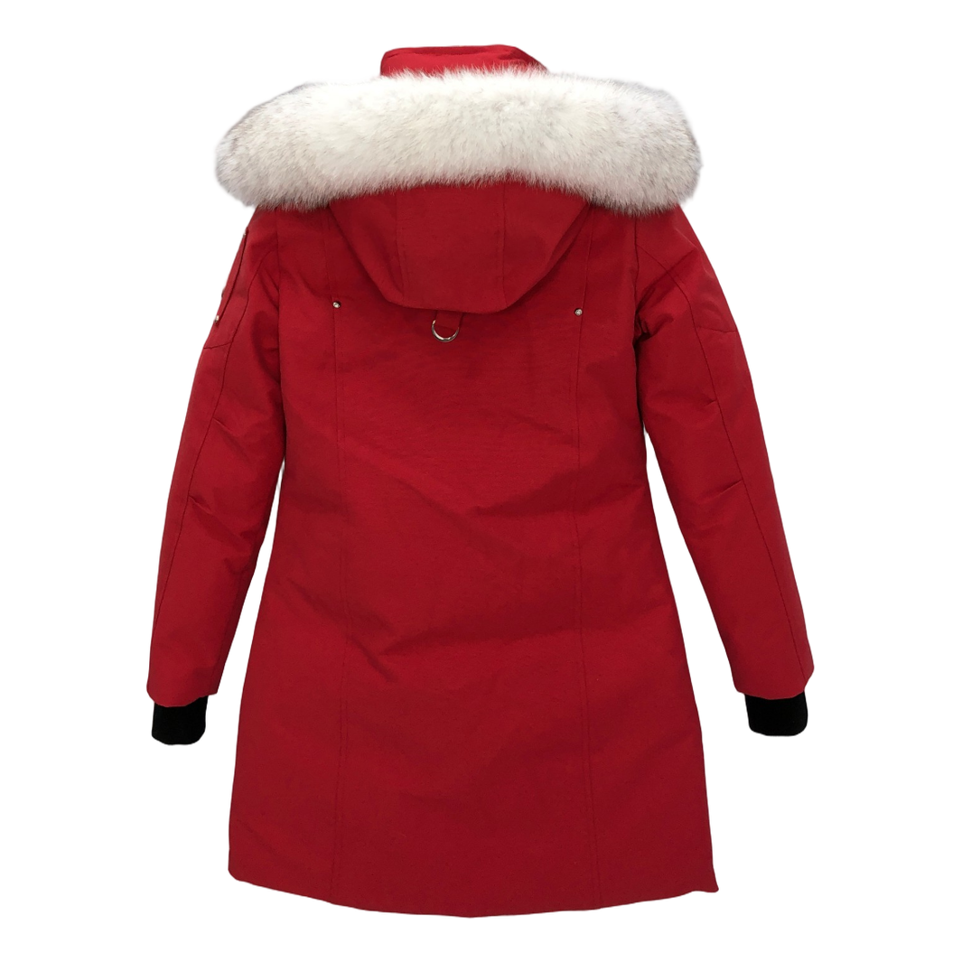 Moose Knuckles Stirling Pom-Pom Parka – White Fur Trim | Canadian Down | Extreme Cold