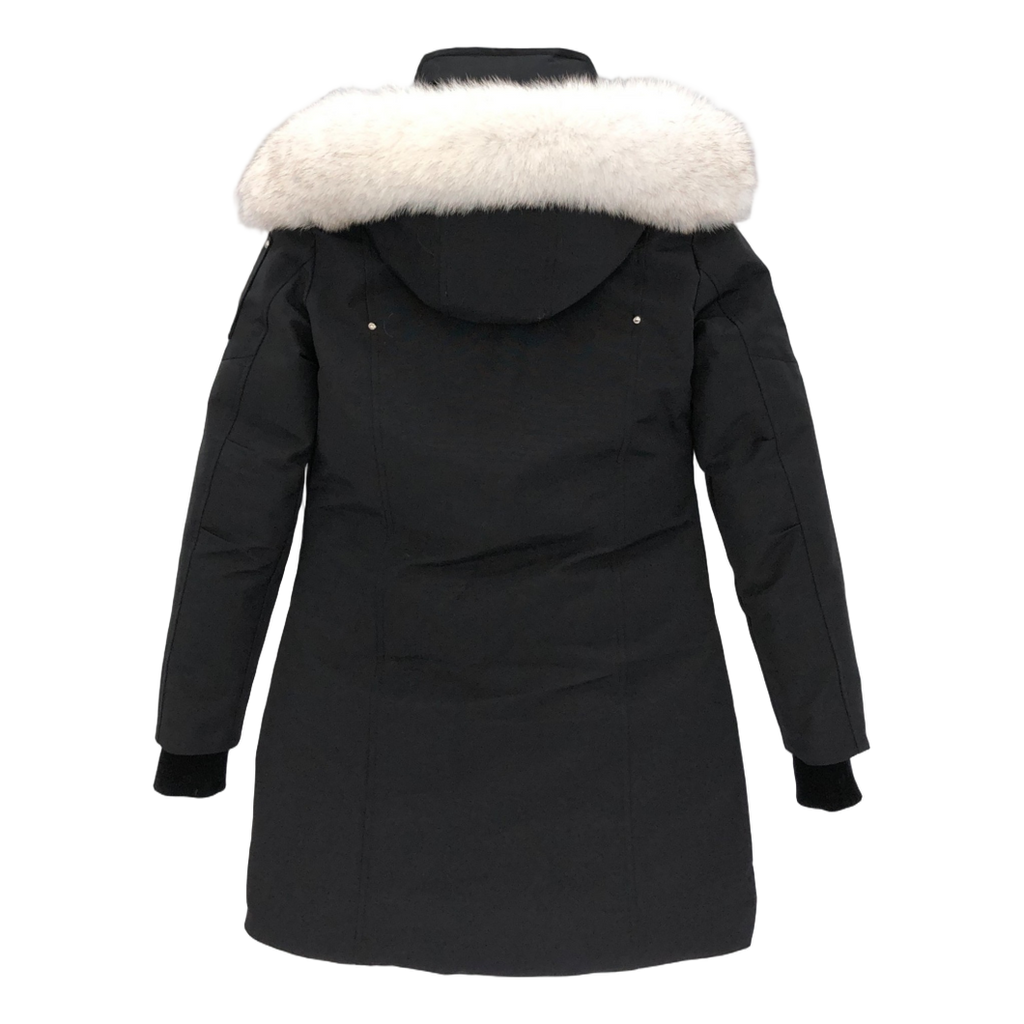Moose Knuckles Stirling Pom-Pom Parka – Black | White Fur Trim | Canadian Down | Extreme Cold