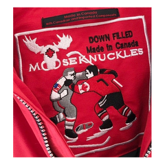 Moose Knuckles Debbie Fur-Trim Bomber – Red | Canadian Down | Luxury Outerwear
