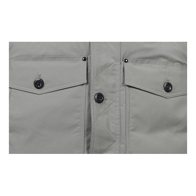Moose Knuckles Four-Pocket Fur-Trim Quilted Jacket – Grey | Canadian Down | Extreme Cold