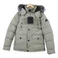 Moose Knuckles Four-Pocket Fur-Trim Quilted Jacket – Grey | Canadian Down | Extreme Cold