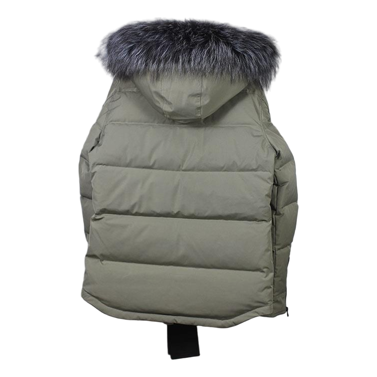 Moose Knuckles Four-Pocket Fur-Trim Quilted Jacket – Grey | Canadian Down | Extreme Cold