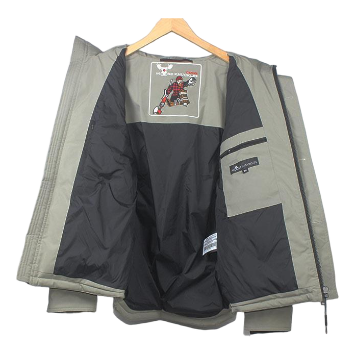 Moose Knuckles Four-Pocket Fur-Trim Quilted Jacket – Grey | Canadian Down | Extreme Cold