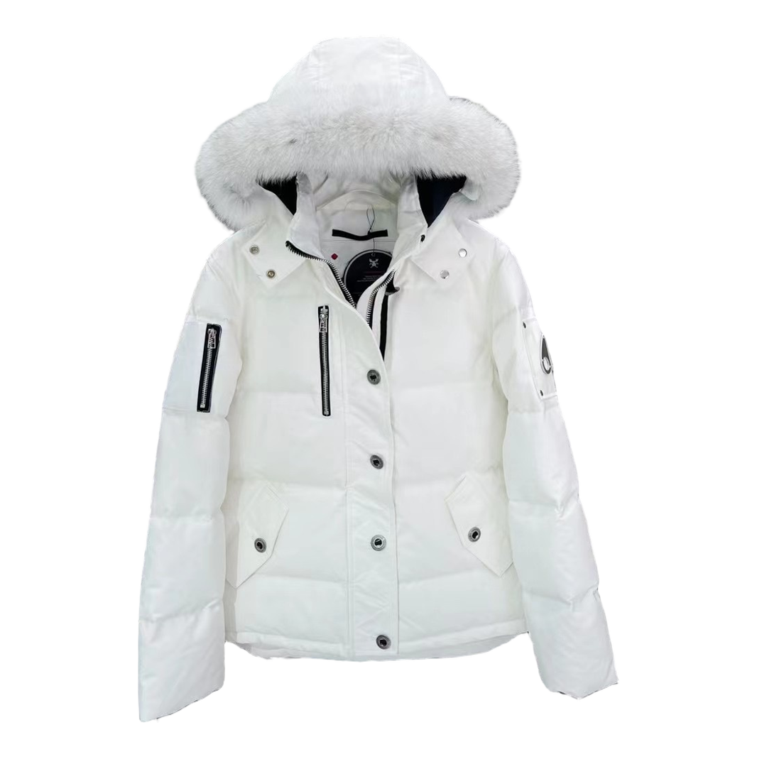 Moose Knuckles Chest-Zip Fur-Trim Hooded Puffer Jacket | Canadian Down | Extreme Cold