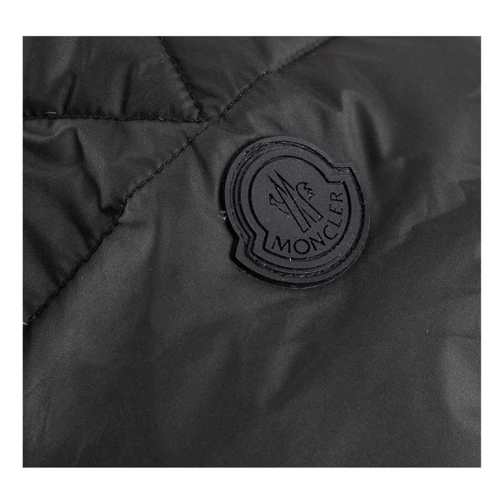 Moncler Contrast-Lined Logo-Hood Puffer Jacket – Black | Premium Down | Luxury Outerwear