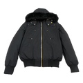 Moose Knuckles Gold Ballistic Fur-Trim Bomber – Black | Canadian Down | Extreme Cold