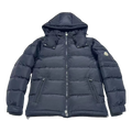 Moncler Sleeve-Pocket Hooded Puffer Jacket – Navy | Premium Down | Luxury Outerwear