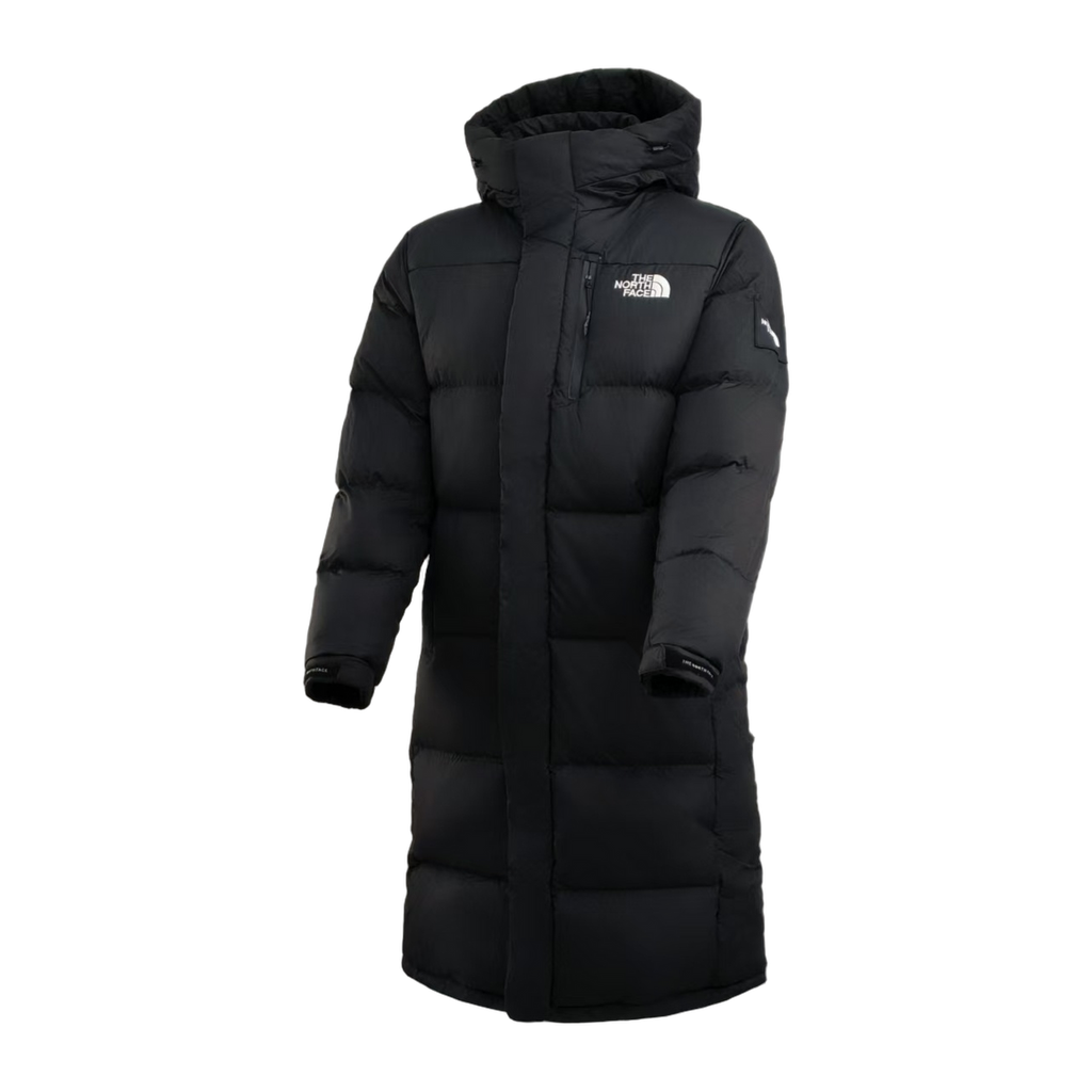 The North Face Colour-Block Long Down Coat – Black | Premium Down | Full-Length Coverage