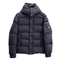 Prada Hooded Puffer Jacket with Sleeve Pouch | Signature Italian Luxury Outerwear